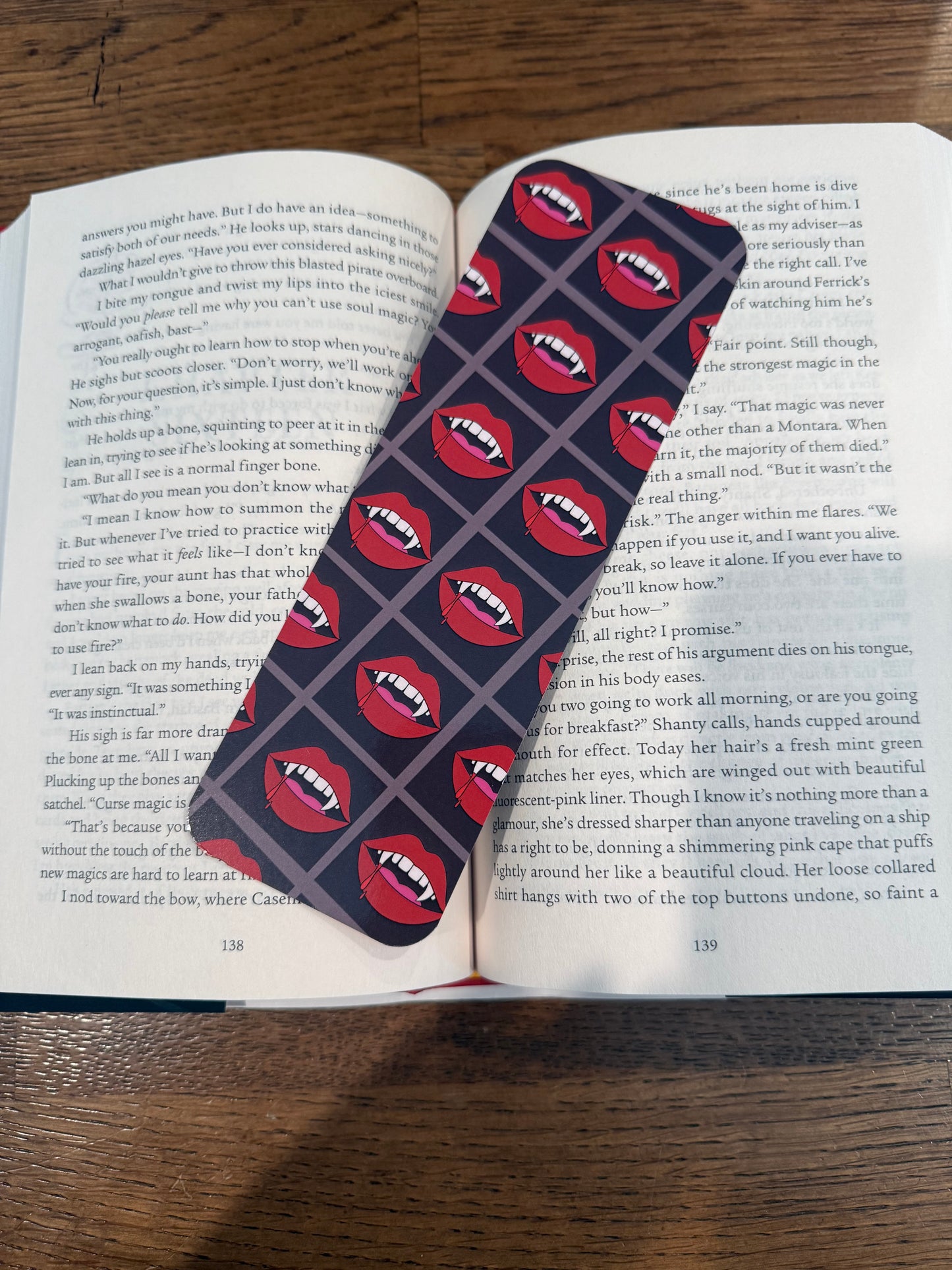 Vampire Lips Bookmark