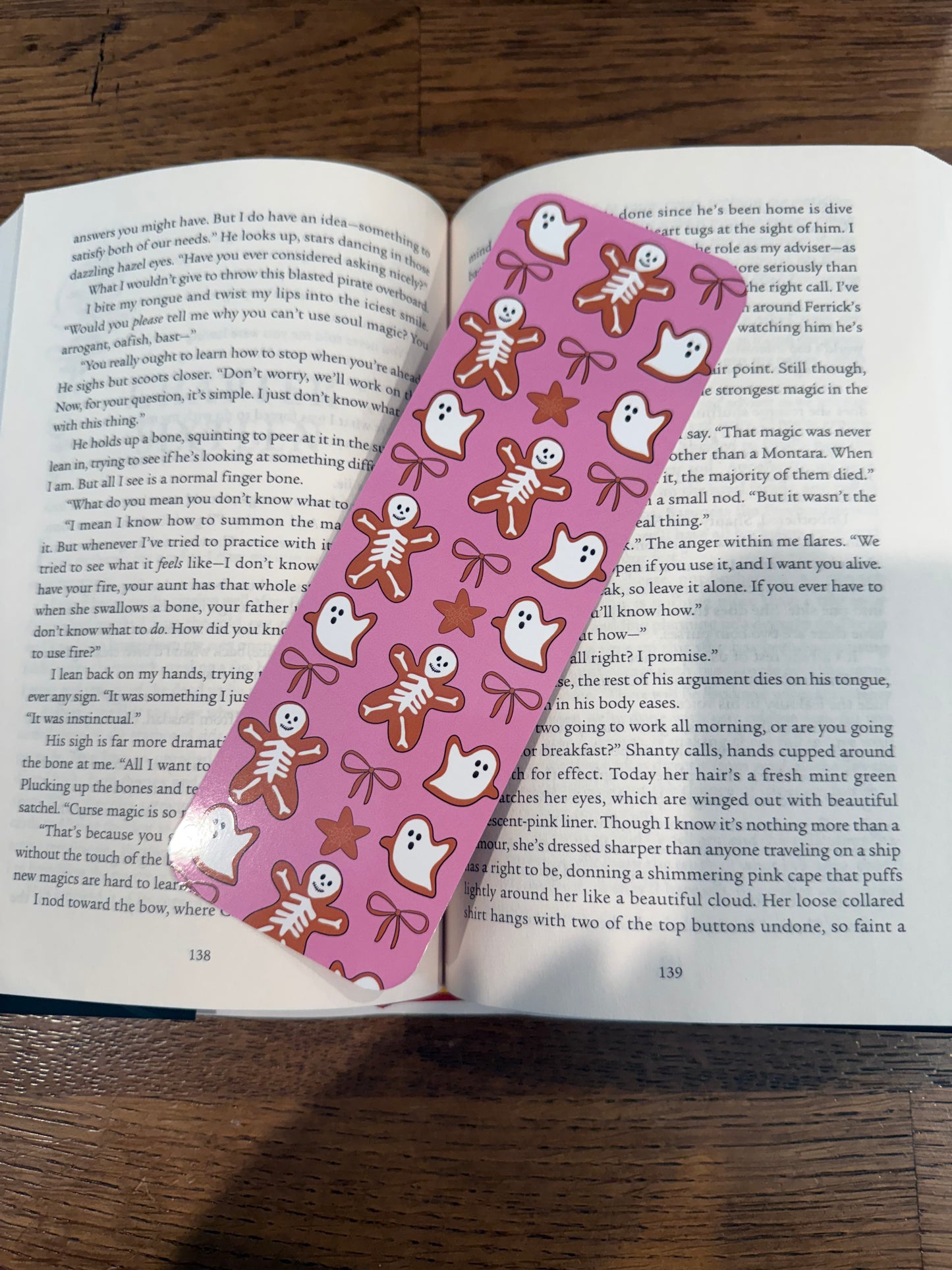Skeletons and Ghosts Cookie Bookmark
