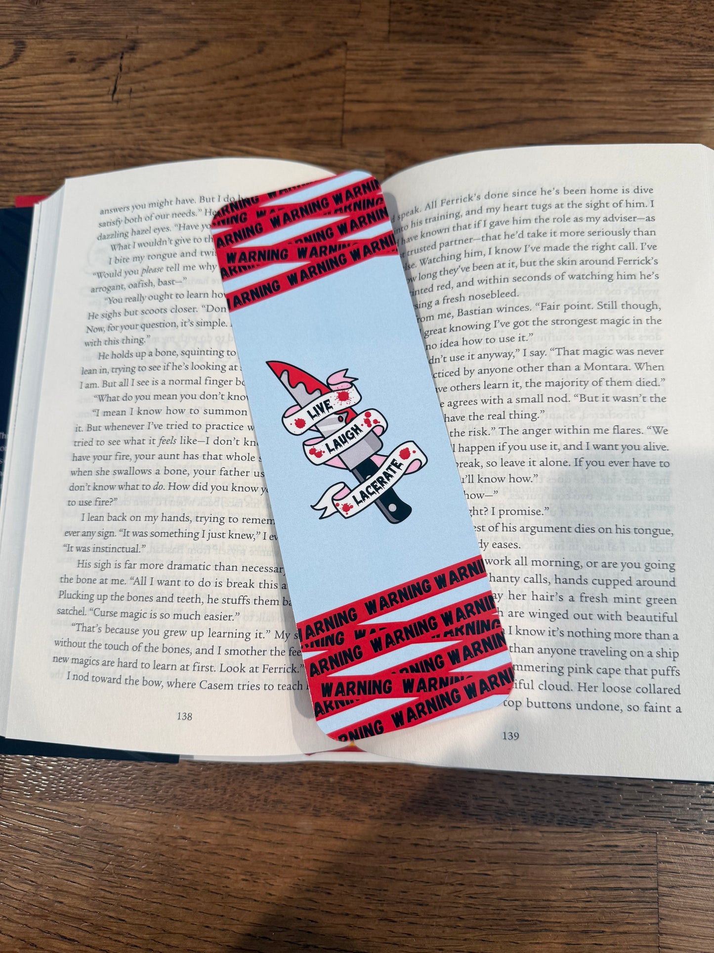 Live Laugh Lacerate Bookmark