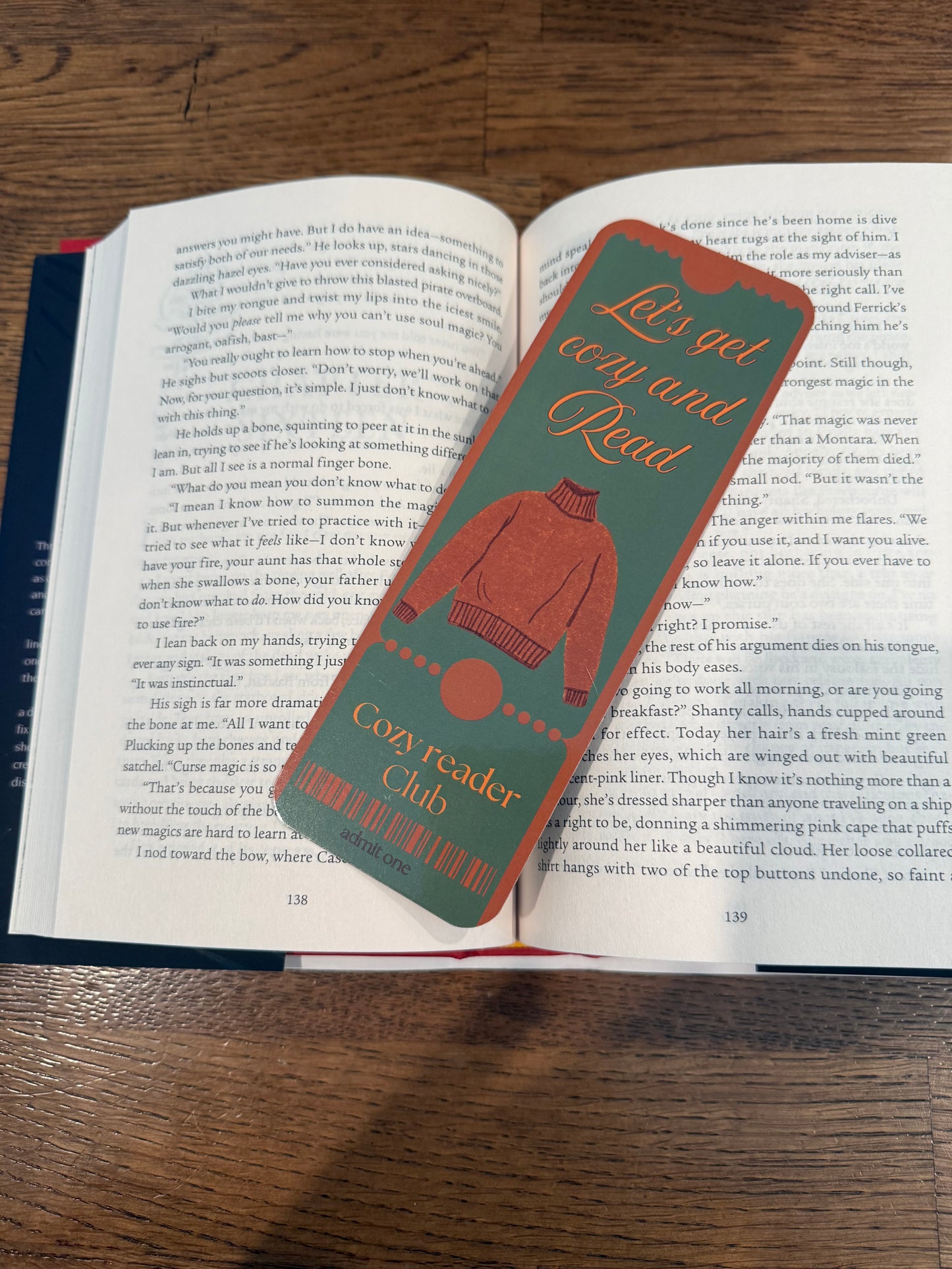 Cozy Reader Club Bookmark