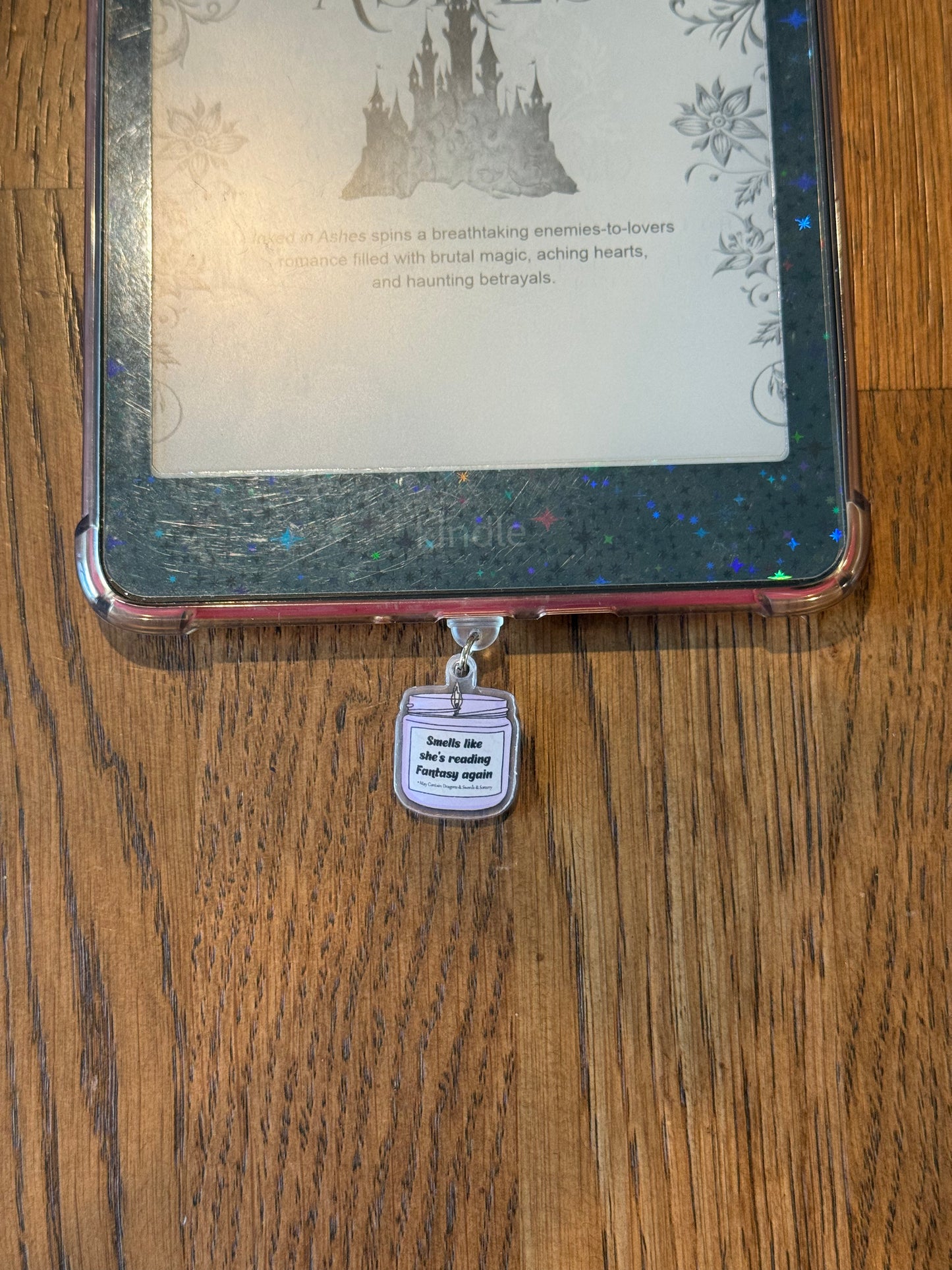 Smells Like She’s Reading Fantasy USB-c Kindle Charm