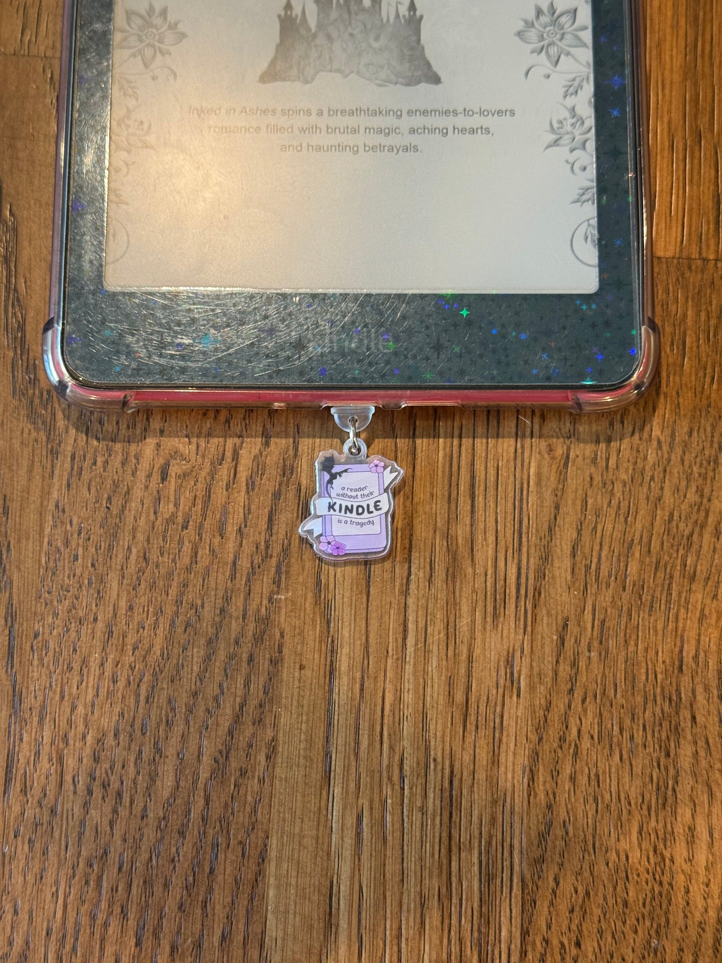 A Reader Without Their Kindle is a Tragedy USB-c Kindle Charm