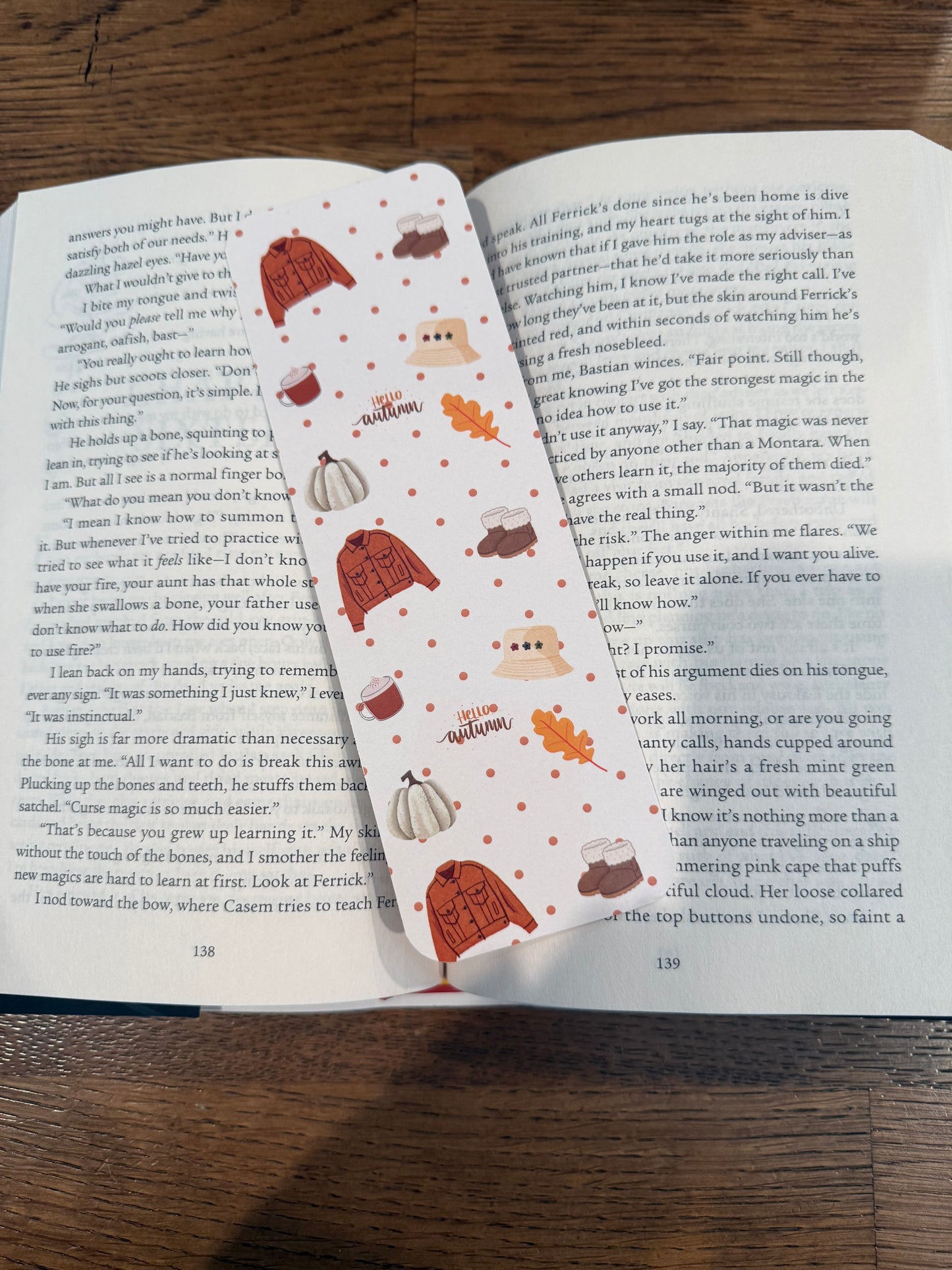 Hello Autumn Bookmark