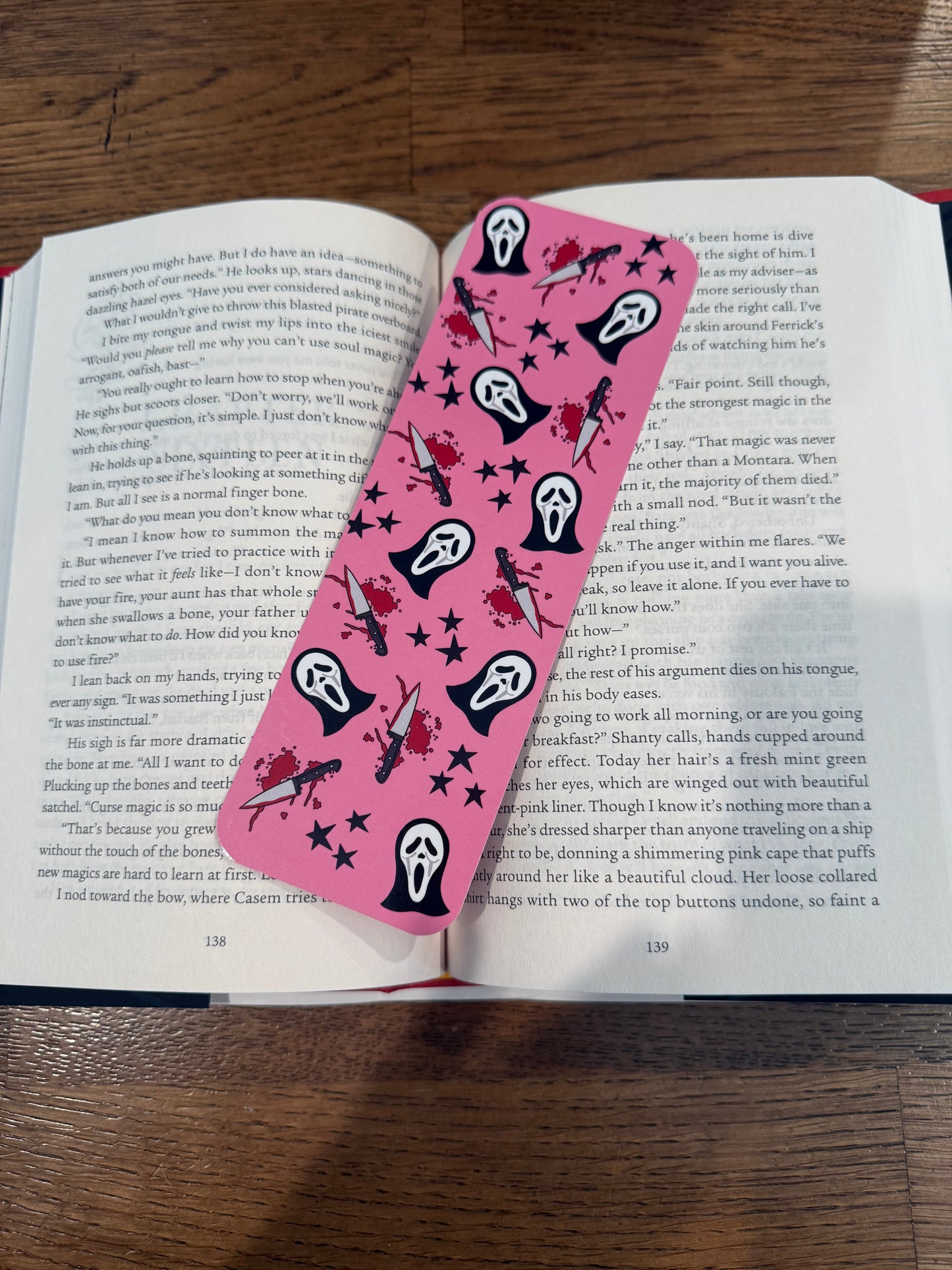 Pink Scream Bookmark