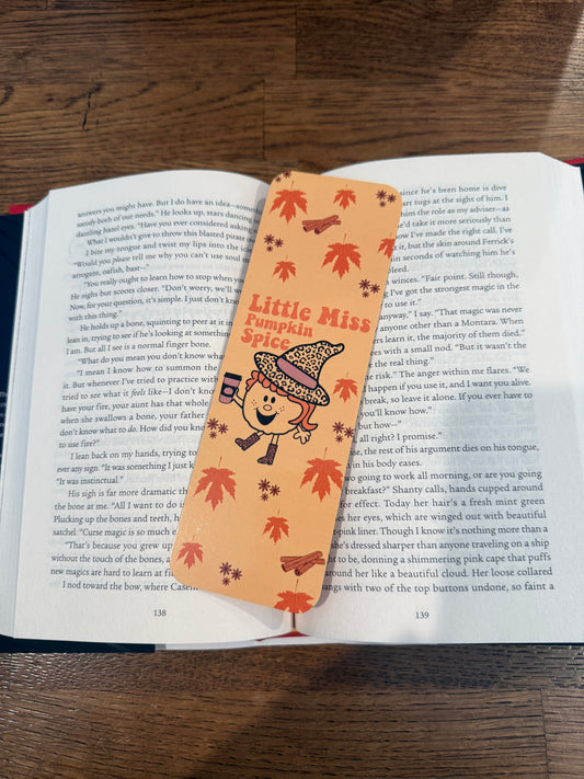 Little Miss Pumpkin Spice Bookmark