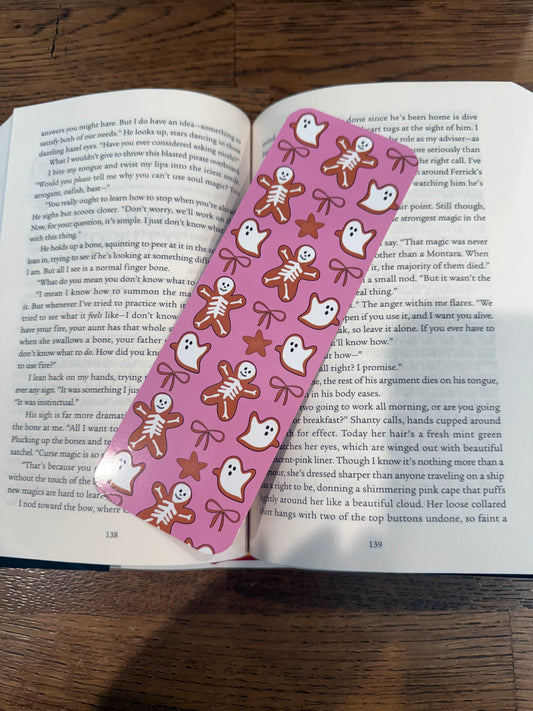 Skeletons and Ghosts Cookie Bookmark