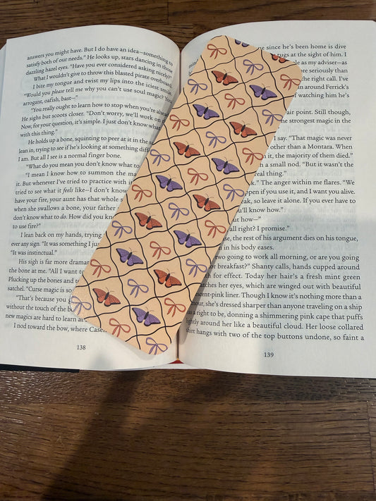 Butterflies and Bows Bookmark