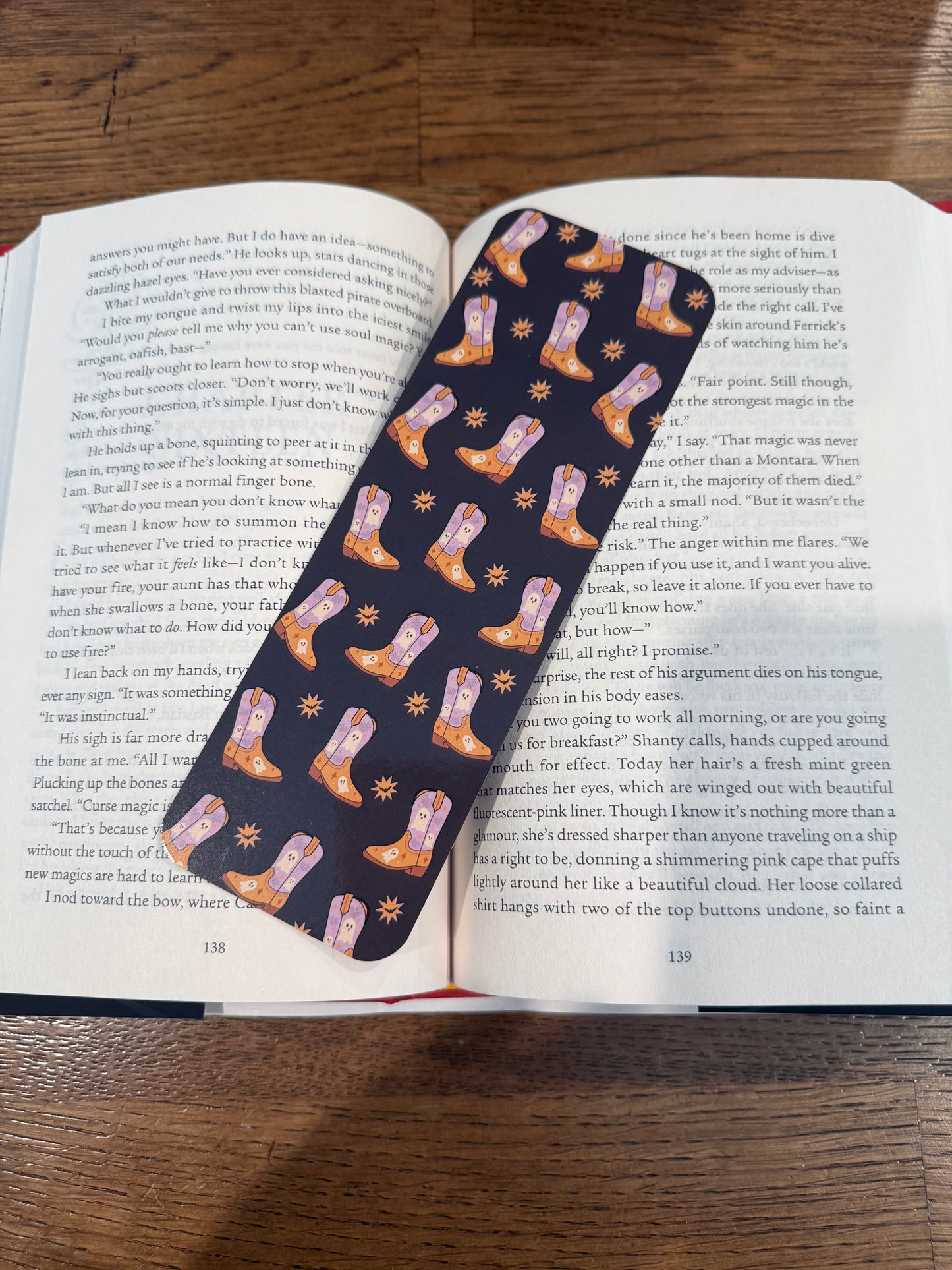 Ghost Cowboy Boots Bookmark