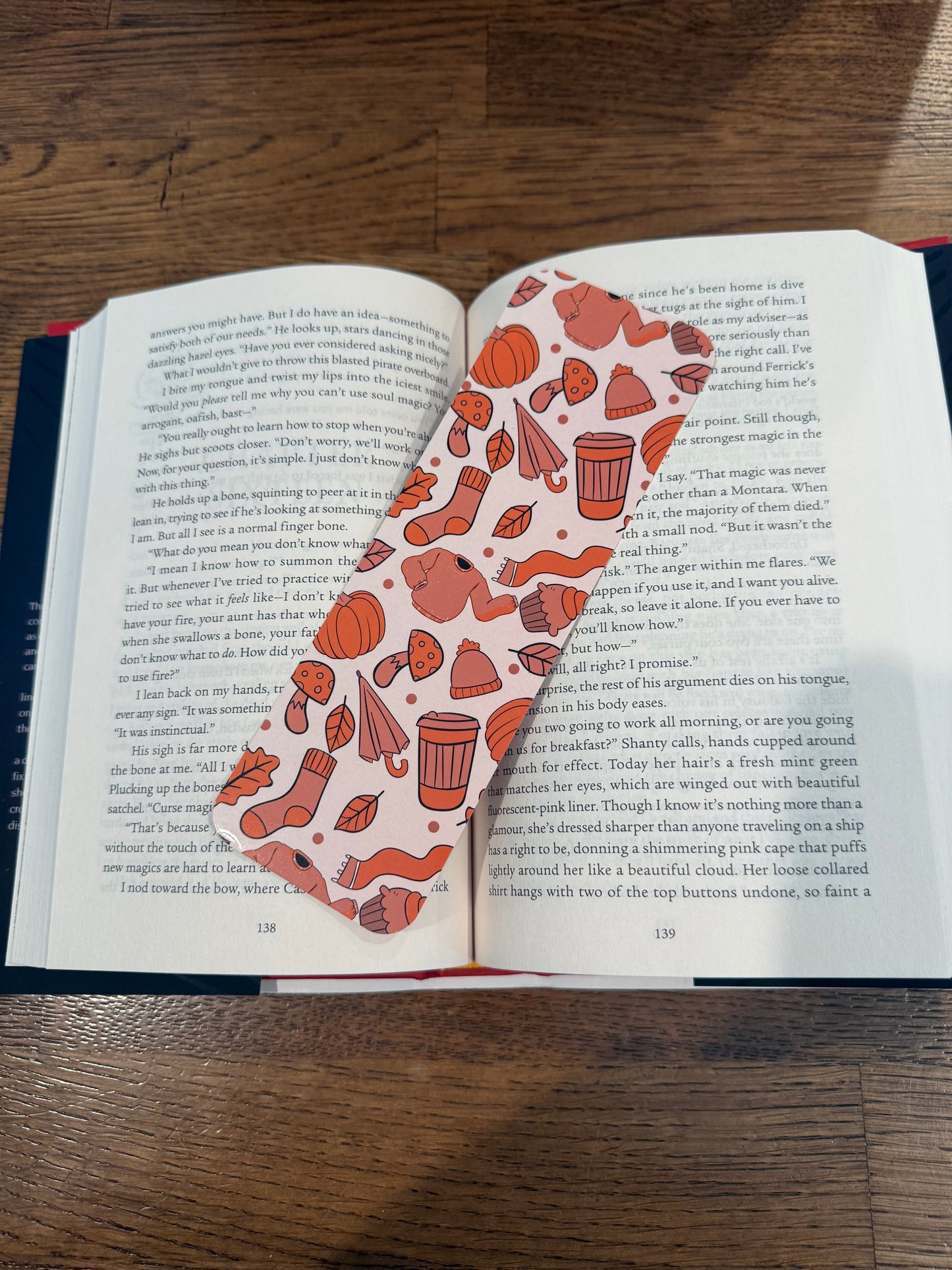 Leaves and Sweaters Bookmark