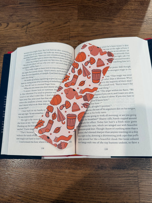 Leaves and Sweaters Bookmark