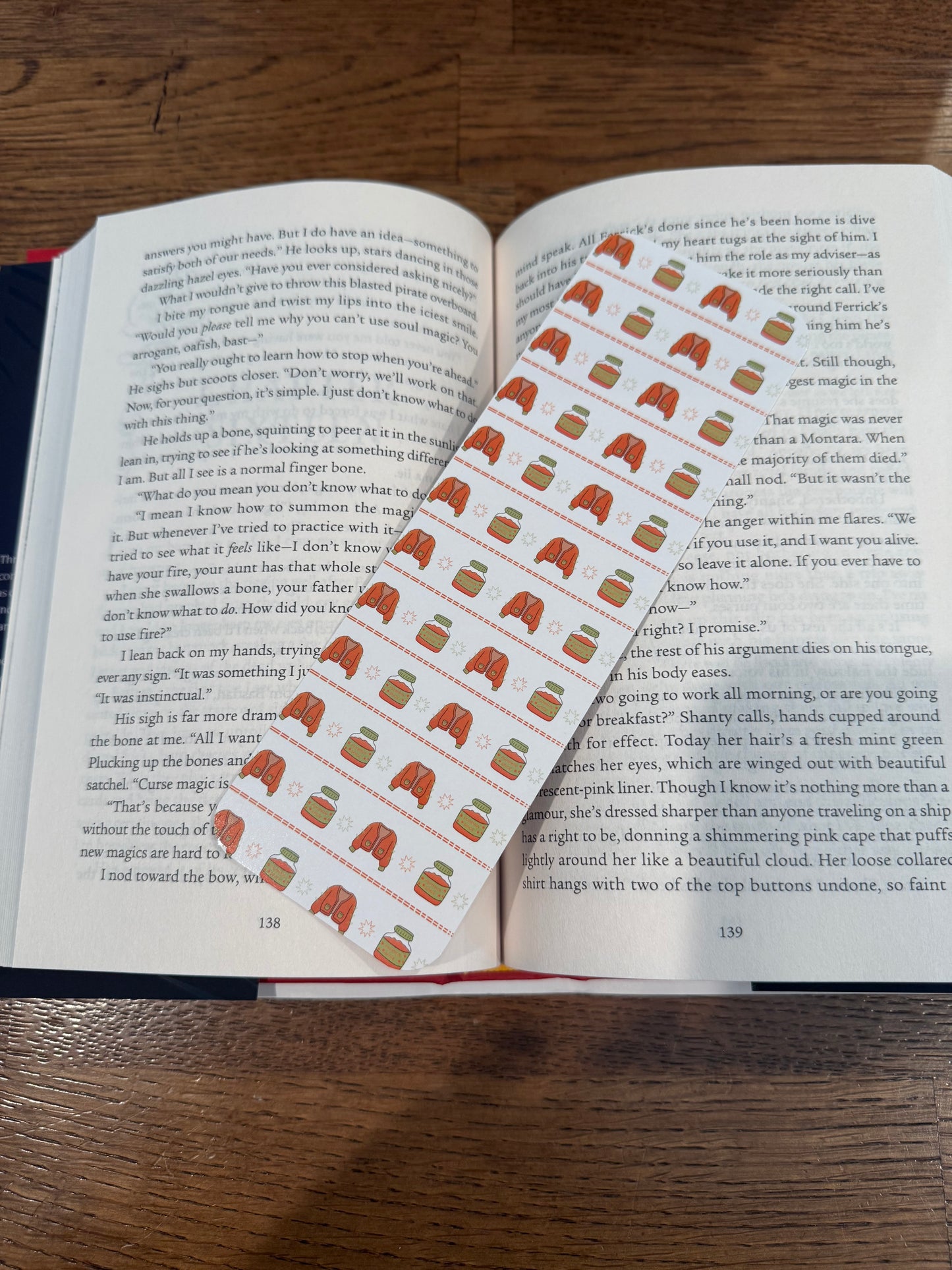 Pumpkin Spice Sweater Bookmark
