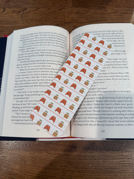 Pumpkin Spice Sweater Bookmark