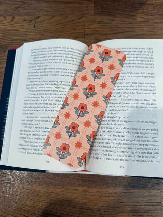 Orange Fall Flower Bookmark