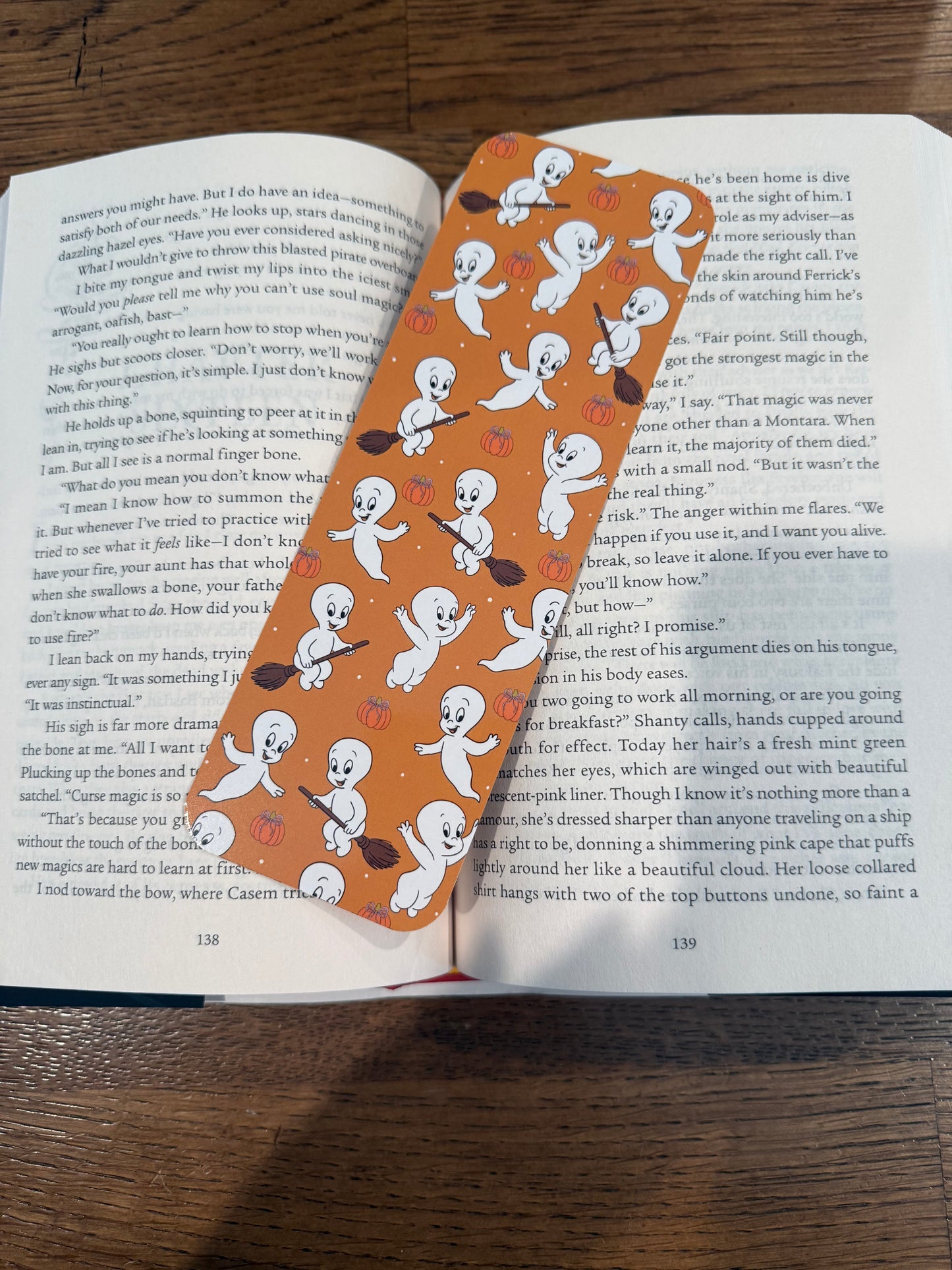 Ghost with Broom Bookmark