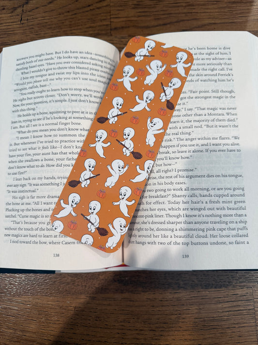 Ghost with Broom Bookmark