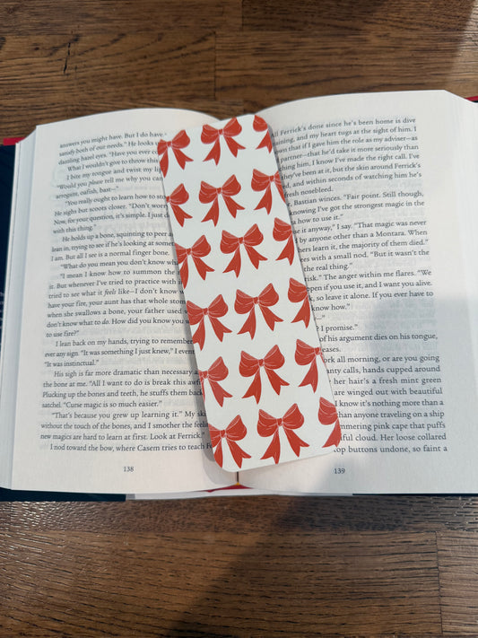 Orange Bows Bookmark