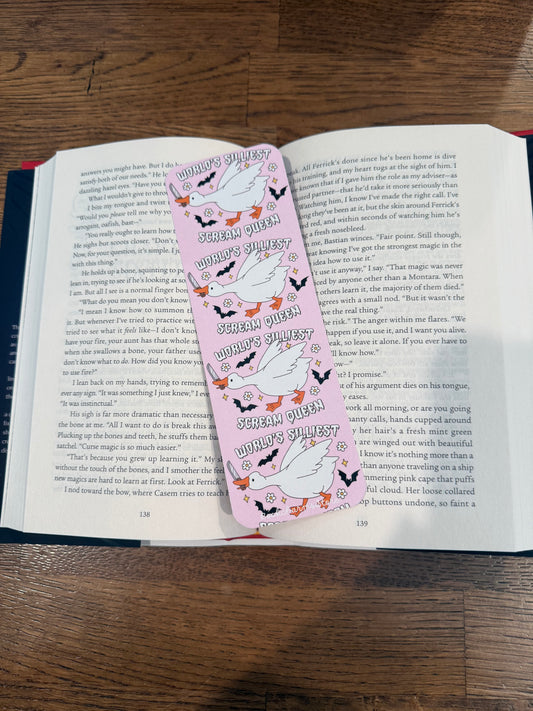 World’s Silliest Scream Queen Bookmark