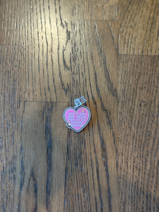 I’m Just A Girl Who Needs Snacks micro-usb Kindle Charm