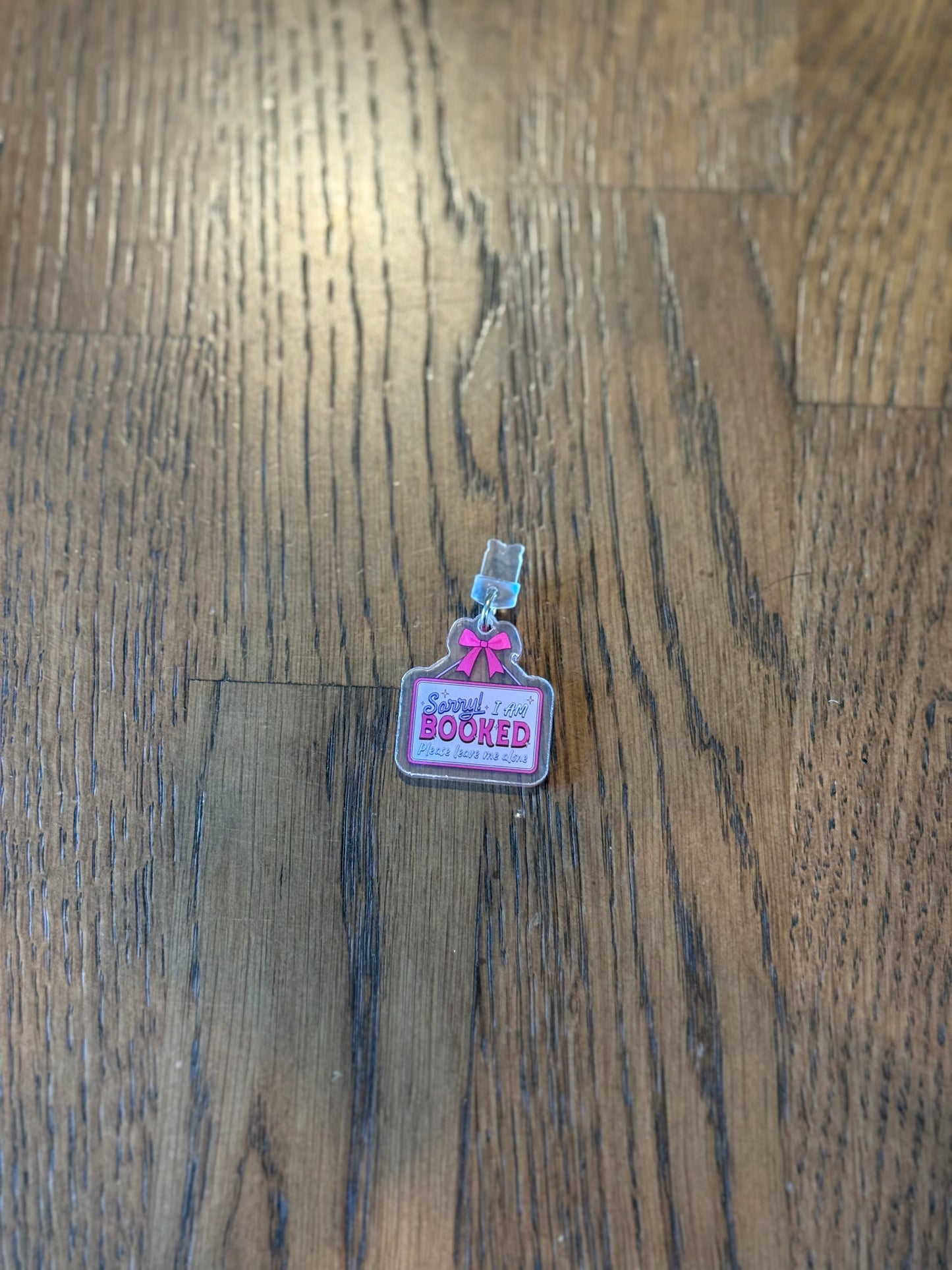 Sorry I Am Booked micro-usb Kindle Charm