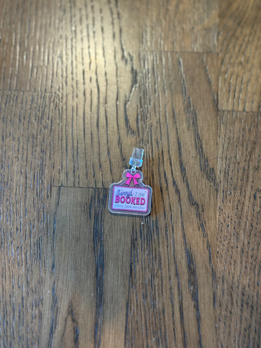 Sorry I Am Booked micro-usb Kindle Charm