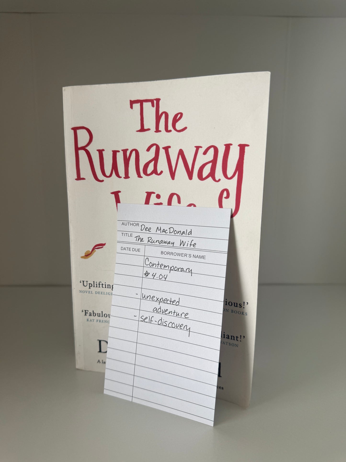 The Runaway Wife by Dee MacDonald