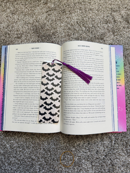 Bats bookmark with Tassel