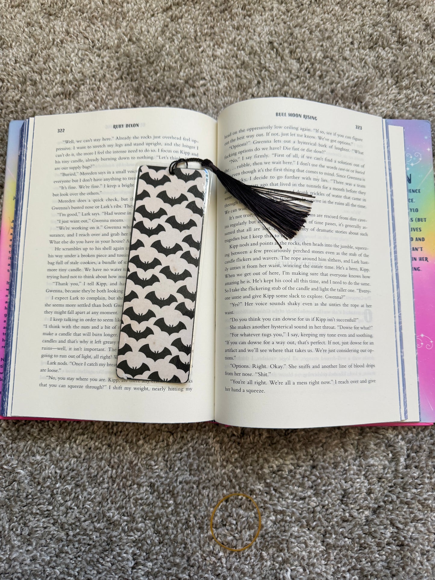 Bats bookmark with Tassel