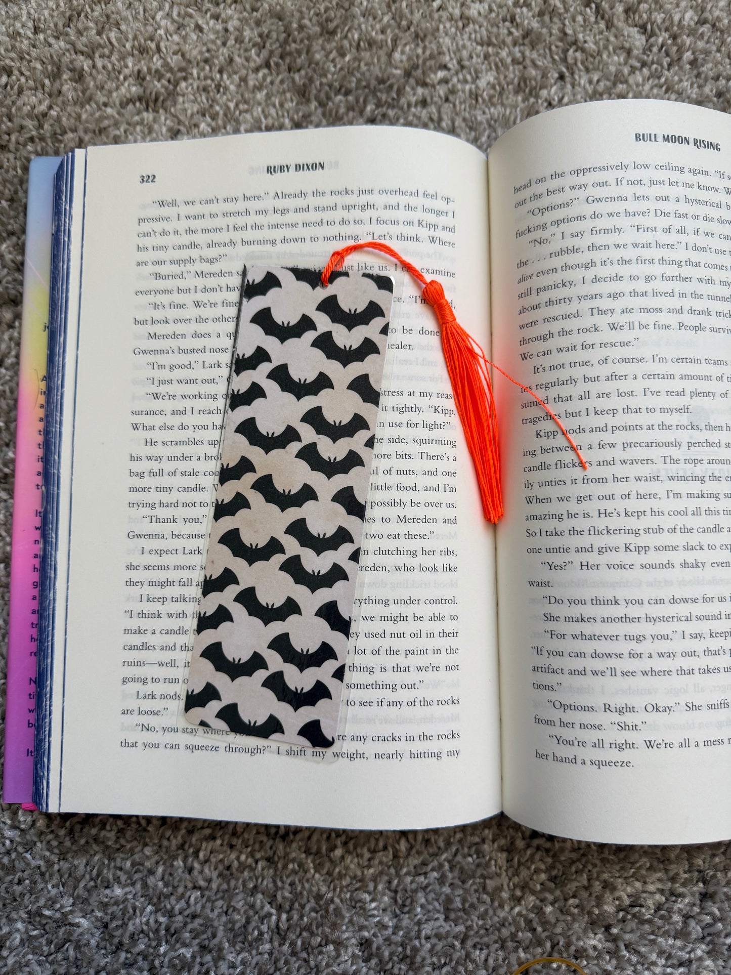 Bats bookmark with Tassel