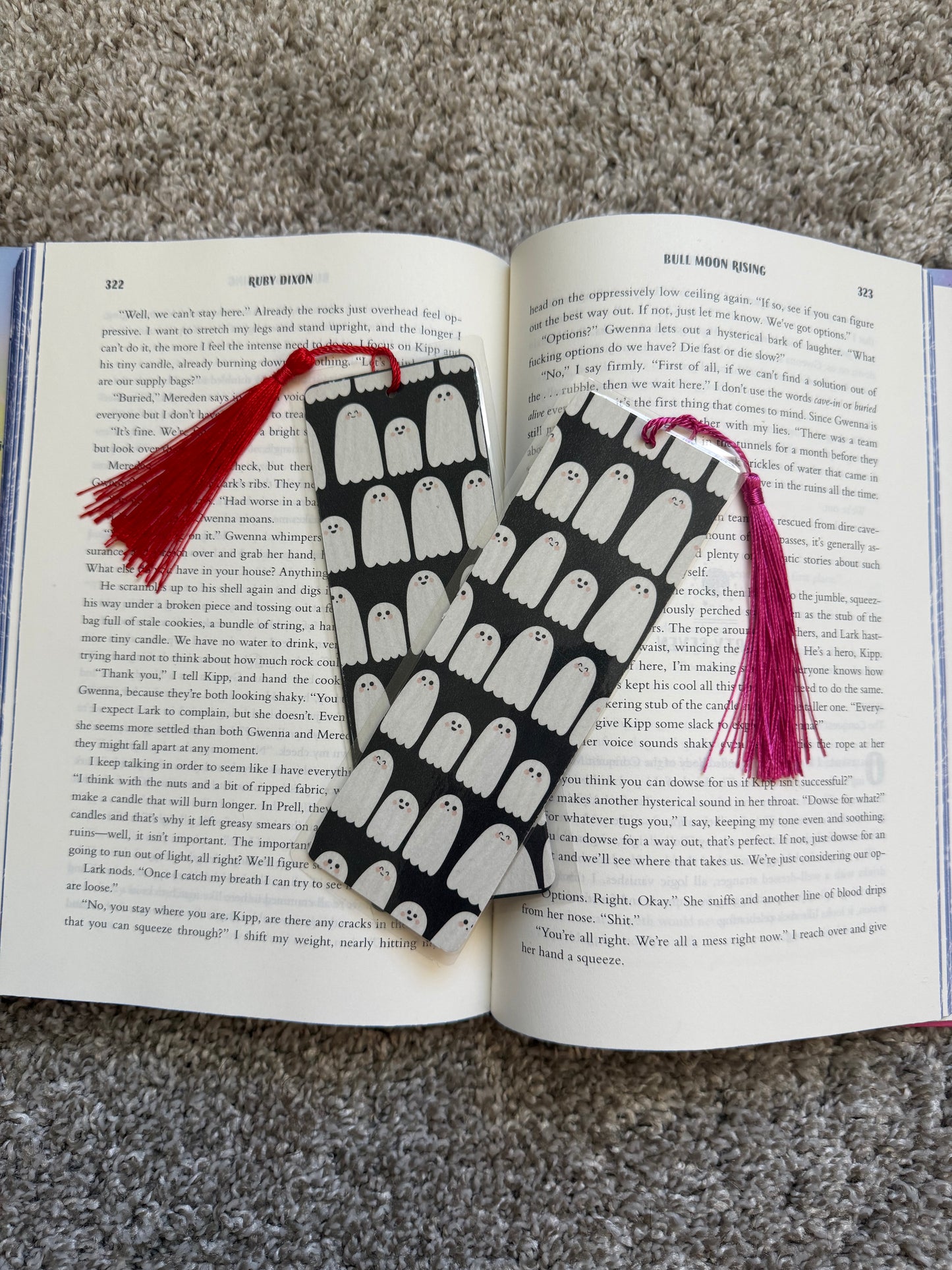 Ghost bookmark with tassel