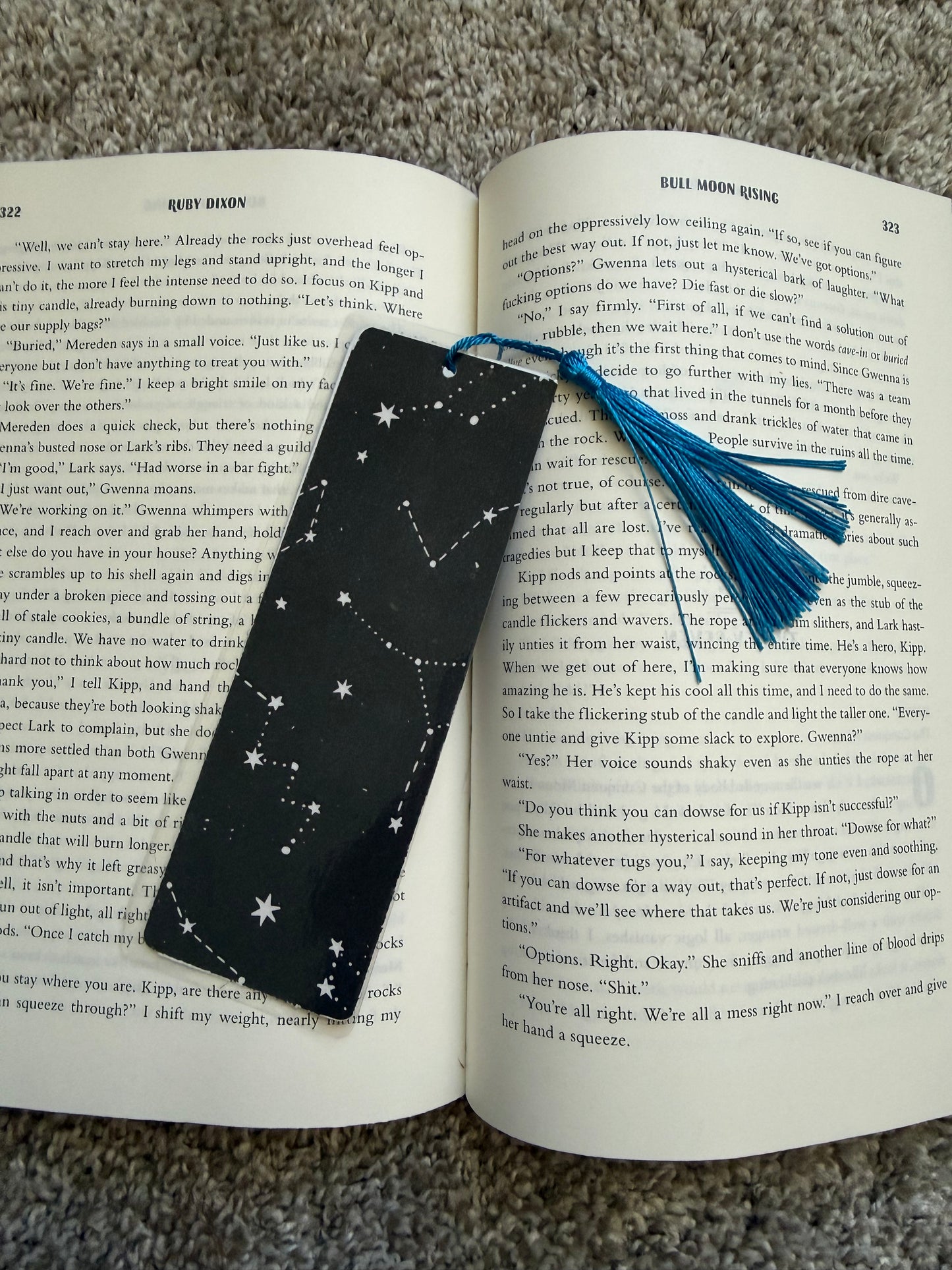 Constellation bookmark with tassel