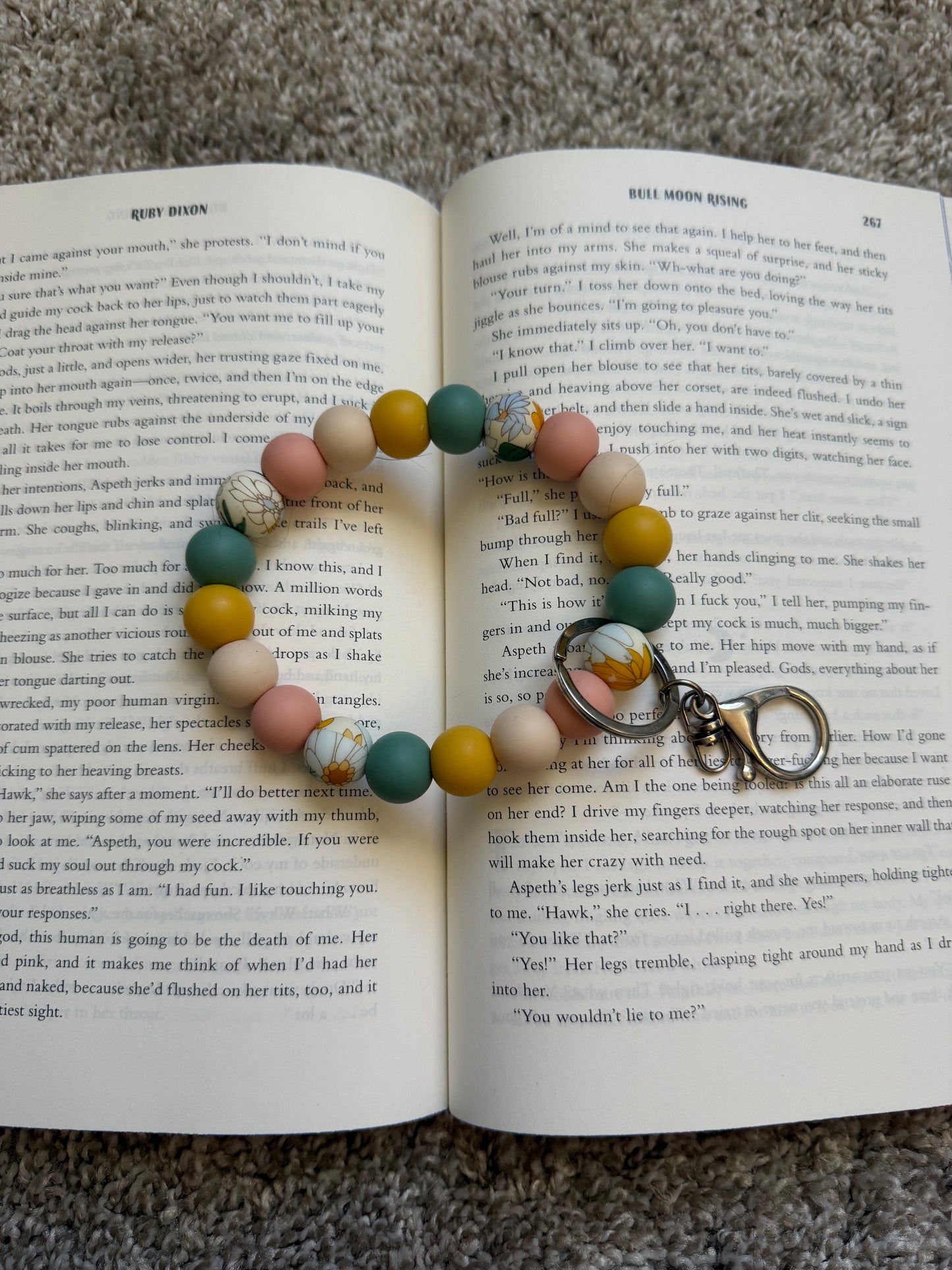 Silicone Beaded Keychain