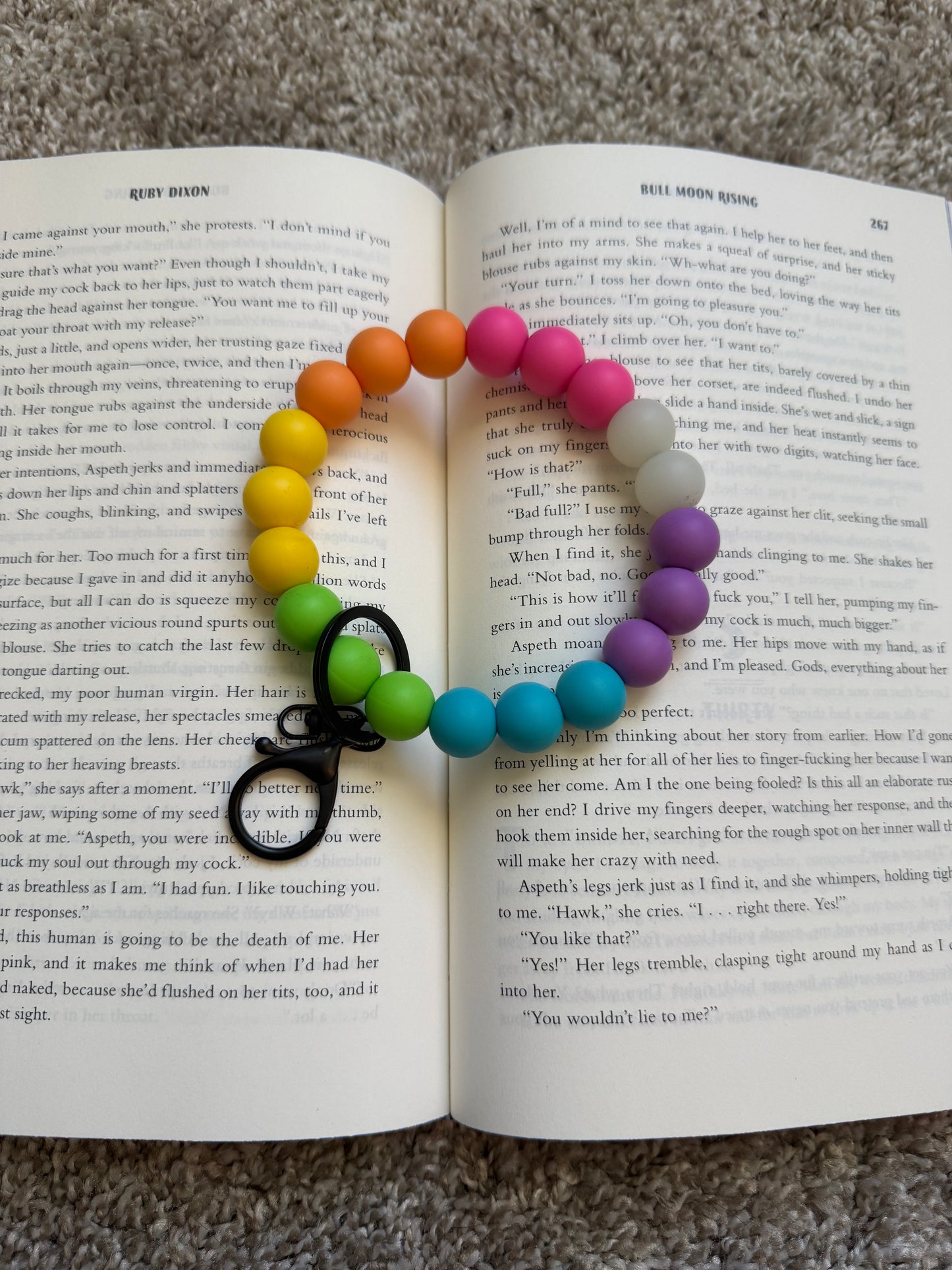 Silicone Beaded Keychain