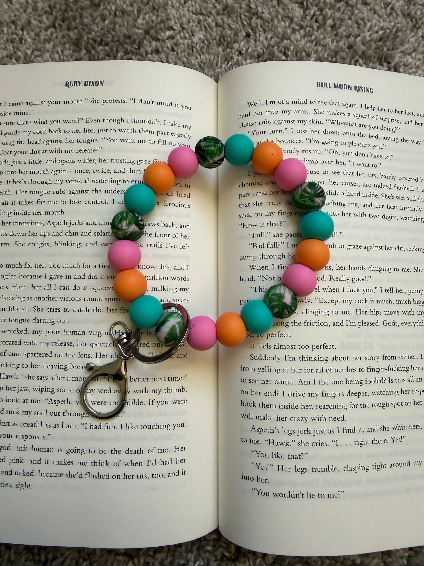 Silicone Beaded Keychain