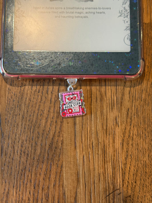 Smutty Book Club Stamp USB-c Kindle Charm