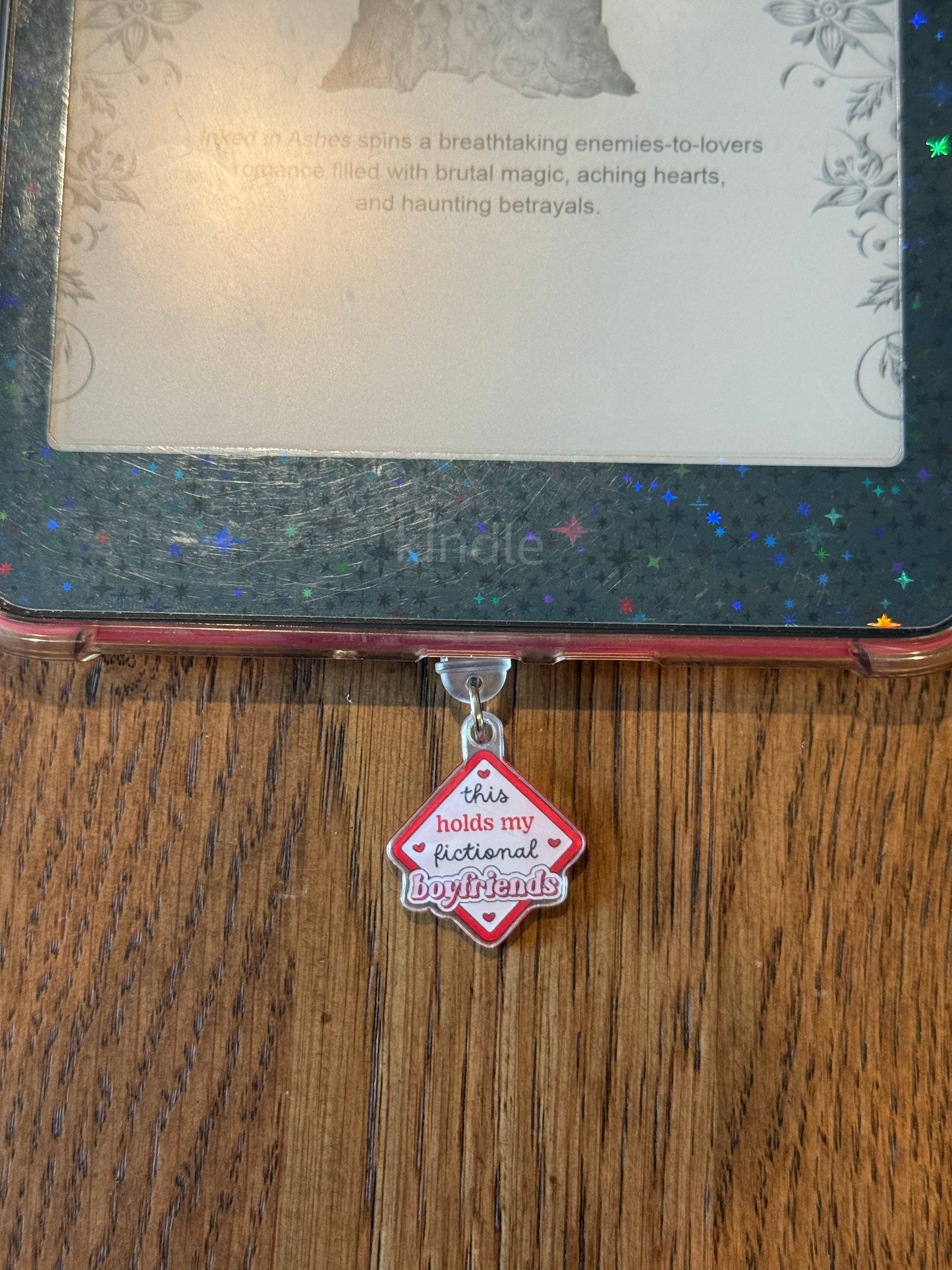 My Fictional Boyfriends USB-c Kindle Charm