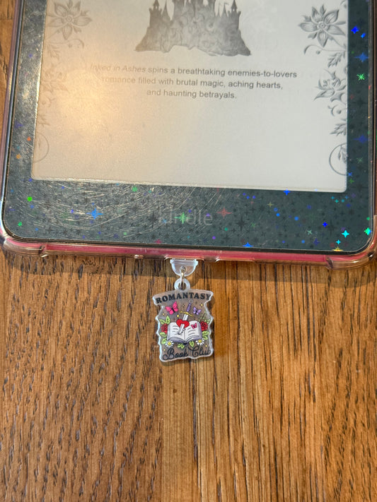 Romantasy Book Club USB-c Kindle Charm