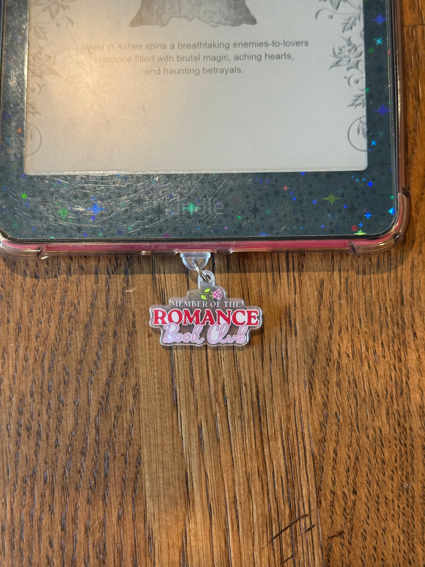 Romance Book Club USB-c Kindle Charm