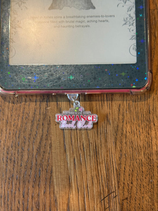 Romance Book Club USB-c Kindle Charm